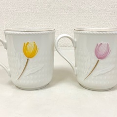 【未使用品】 GIVENCHY マグカップ 2個 花柄の画像