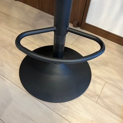 カウンターチェア 背もたれ付き 昇降式 座面高65.5～86cm 回転 バーチェア ダイニング チェア ハイチェアの画像
