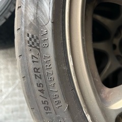 17インチ ワークエモーション ホイールとMICHELINタイヤの画像