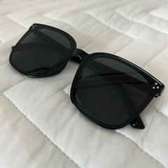 新品未使用　サングラス 韓国 メガネ 眼鏡 黒 ブラック オルチャン 黒縁の画像