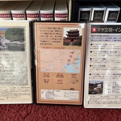 VHSビデオ　NHK名曲アルバム、ユネスコ世界遺産、中国　全38巻➕ビデオデッキの画像