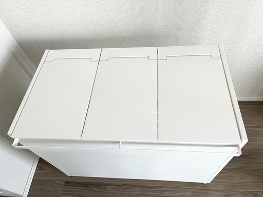 ［ 分別ダストワゴン タワー / 蓋付き / 目隠し / 3分別 ］山崎実業 tower キッチン ゴミ箱 ごみ箱 ダストボックス ゴ