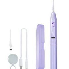 【無料】ライト付き耳かき 充電 ケース付（パープル15個）の画像
