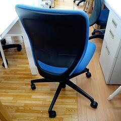 【リユースのサカイ八街店】★ジモティ割あり★ 椅子　オフィスチェア　ブルー　クリーニング済　YJ6962の画像