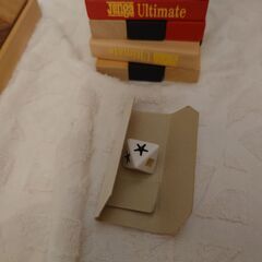 カラージェンガ木製と木製パズルの画像