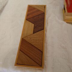 カラージェンガ木製と木製パズルの画像