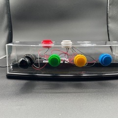 サミタ専用 スロットレバー＋5ボタン 透明筐体 Windows 即プレイ可の画像