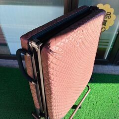 折りたたみベッド シングルベッド リクライニングベッド パイプベッド ブラウンの画像