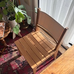 木製チェア　椅子の画像