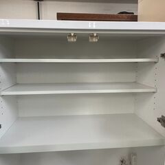 食器棚　No.2806　ニトリ　ホワイト　Copaint 80　レンジボード　キッチン収納　【リサイクルショップどりーむ荒田店】の画像