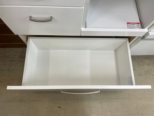 食器棚 No.2806 ニトリ ホワイト Copaint 80 レンジボード キッチン