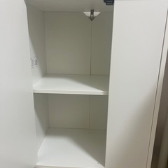 収納棚 ホワイトの画像