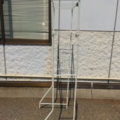 JM20099S)ランドリーラック 幅：約68cm 高さ：約160cm 奥行：約45cm 中古品【取りに来られる方限定】の画像
