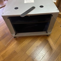 ガラス扉キャスター付きテレビ台 の画像