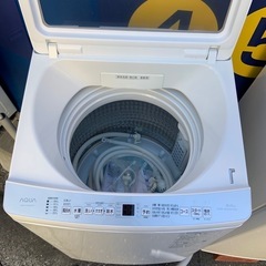 2022年製　アクア　8K 洗濯機　AQW-V8NBKの画像