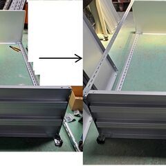 福富士　FXラック　中古　　　品番 FX-2　スチールラック　サイズ：W 1200×D450×H1800ｍｍの画像
