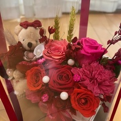 プリザーブドフラワー　くまの画像