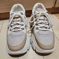 M maaRu by force one厚底フラットスニーカーの画像