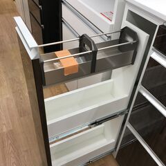 ★リユースのサカイ春日部店★KJ10951 エスエークラフト キッチンカウンター ダークブラウン H94×W161×D46 クリーニング済みの画像