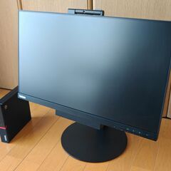 省スペース高性能 デスクトップPCセットの画像