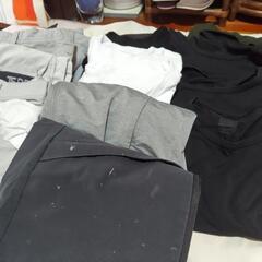 メンズ　Mサイズ　ティーシャツ（半袖＆長袖）パンツ（作業着）上着計２０点の画像
