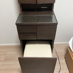 ニトリ　ブラウンドレッサーの画像