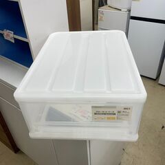 収納ケース　No.4135　ホワイト/クリア　ニトリ　クローゼットケース　【リサイクルショップどりーむ荒田店】の画像