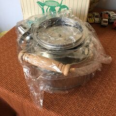 【未使用品】2.3L 丸山技研 万能 麦茶 ケットル ケトル アミ付 平型タイプ 新潟県 昭和レトロ ヤカンの画像