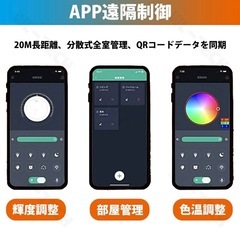 LEDシーリングライト（調光・調色機能付き／北欧風デザイン）8-12畳用の画像