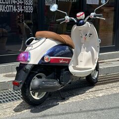 無料配送有　ヤマハ　YAMAHA　ビーノデラックス　VINO DELUXE　11522km　SA54J　ローン可　3ヶ月保証付　エンジンオイル・バッテリー新品交換　ナンバー登録代行受付中　バンガレージ京都の画像