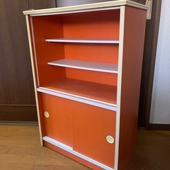 レトロポップ 棚 収納 インテリア　オレンジの画像