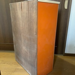 レトロポップ 棚 収納 インテリア　オレンジの画像