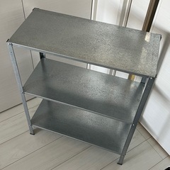 IKEA シェルフユニット 室内 屋外 シルバーの画像