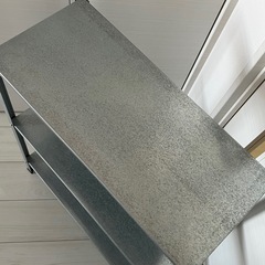 IKEA シェルフユニット 室内 屋外 シルバーの画像