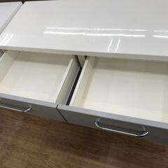 ★リユースのサカイ春日部店★KJ10952 マルミツ レンジ台 グレー H89×W104×D42 クリーニング済みの画像