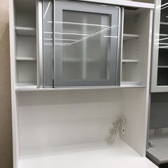 ★リユースのサカイ春日部店★KJ10955 ニトリ 食器棚 ホワイト H191×W90×D51 クリーニング済みの画像