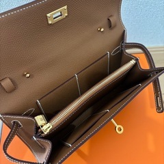 未使用！HERMES エルメス ケリーウォレットトゥーゴー エプソン ゴールド金具1番人気！の画像