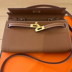 未使用！HERMES エルメス ケリーウォレットトゥーゴー エプソン ゴールド金具1番人気！の画像