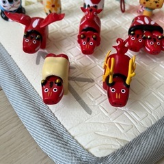 赤べこ、こけし　小フィギュアの画像