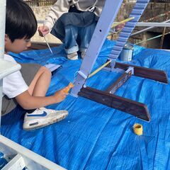 鎌倉のペンキ屋さん体験　ーローラーをつかってみよう！ーの画像