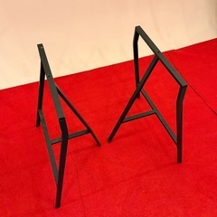 IKEA LERBERG レールベリ 架台 イケア　テーブル脚　ペア　黒Ａの画像