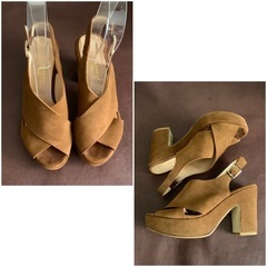 WEEKEND MaxMara【23㎝位】サンダル☆クリーニングお手入れ済1404の画像