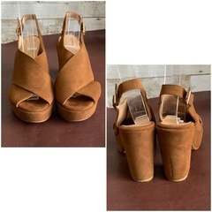 WEEKEND MaxMara【23㎝位】サンダル☆クリーニングお手入れ済1404の画像
