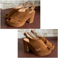 WEEKEND MaxMara【23㎝位】サンダル☆クリーニングお手入れ済1404の画像