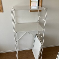 スチールユニットシェルフ　無印良品の画像