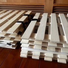 ニトリ すのこシングルベッド ×2個の画像