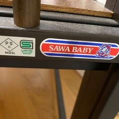 値下げしました！SAWA BABY ベビーベッド　3スライドベッドの画像