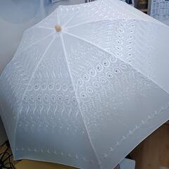 　【未使用品】白いパラソル　日傘の画像