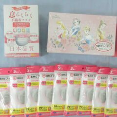 ( M-688 )不織布マスク 小さめ 女の子 約２５袋 ４箱 ディズニープリンセス ハローキティ まとめて まとめ売り 中古の画像