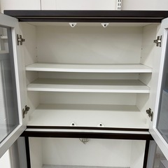 【ドリーム川西店御来店限定】ニトリ　2枚扉オープンボード／クリーニング済み 【2001245255600746】の画像